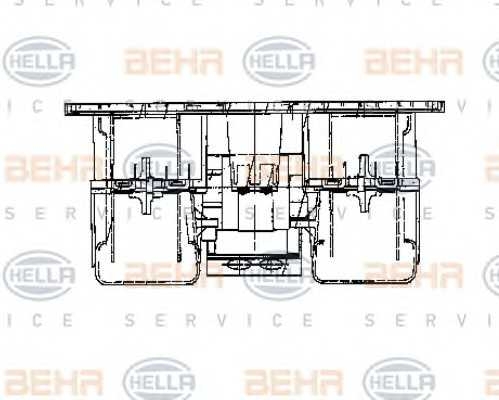 Вентилятор печки behrhella 8ew009160781