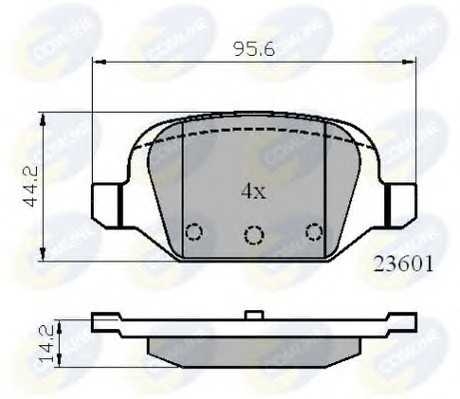 CBP01026 Comline - Гальмівні колодки до дисків comline cbp01026