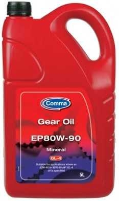 Масло трансмиссионное 5L 80W90 EP GEAR (GL4) comma go45l