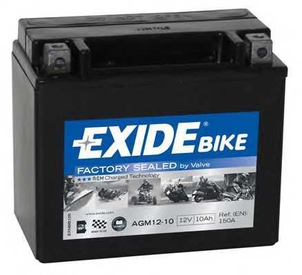 Акумулятор 10Ah 150A exide agm1210