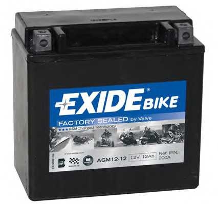 Акумуляторна батарея мото exide agm1212