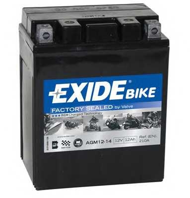 Акумулятор мото EXIDE AGM 12V/12Ah/210A exide agm1214