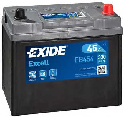 Аккумулятор exide excell 12v 45ah 330a exide eb454