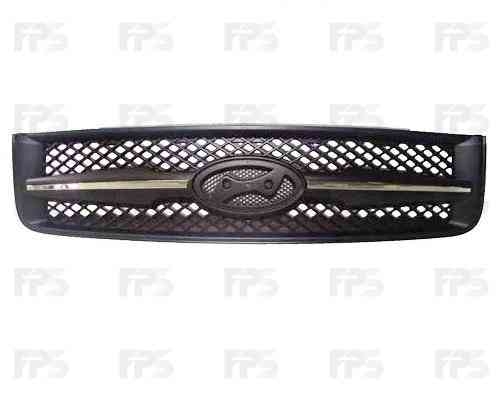 Решетка Радиатора Hyundai Tucson, 05 - 09 С Хром. Накладками, Черный (Hyundai 863502E000)