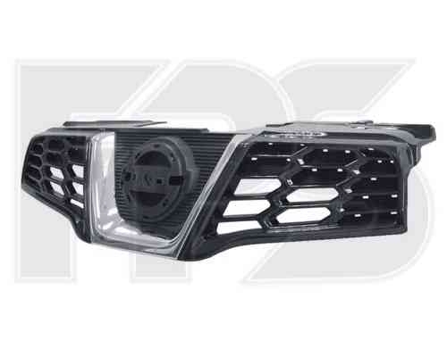 Решетка Радиатора Nissan Qashqai, 10 - 13 С Хром. Рамкой, Черный (Nissan 62310Br00A)