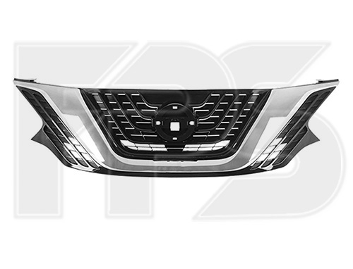 Решетка Радиатора Nissan Murano, 15 - 12.18 С Хром. Накладкой, Под Покраску, Черный (Nissan 62310-5Aa0A)