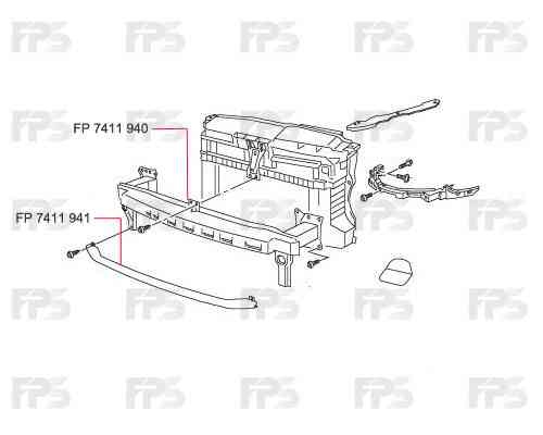 Усилитель Переднего Бампера Vw Touran, 10 - 15 Eu, Нижний (Vw 5K0807651C)