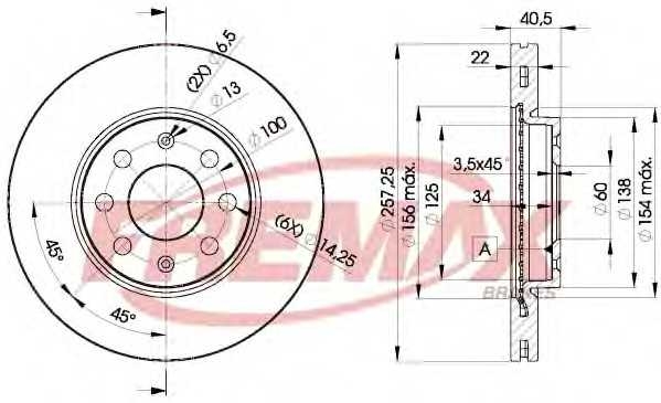 Диск тормозной передний Fremax BD-0920 fremax bd0920