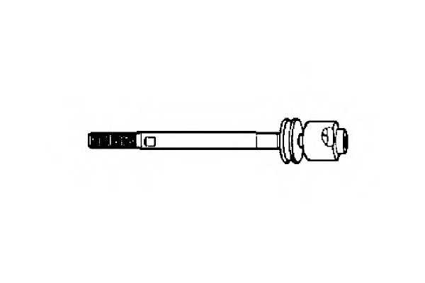 Тяга кермова без наконечника VW Passat 88- (без ГУР) ocap 0600215