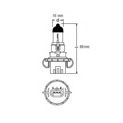 Лампа фарна H13 12V 60/55W P26.4t ORIGINAL LINE (вир-во OSRAM) osram 9008