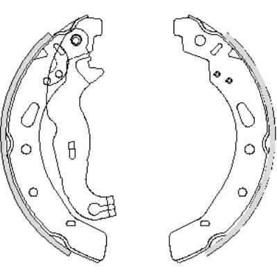 Колодка гальм. барабан. FORD FIESTA VI задн. (вир-во Remsa) remsa 424200