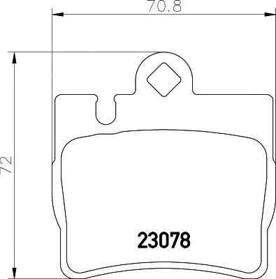Гальмівні колодки MERCEDES S(W220,C215) \R \98-\06 textar 2307801