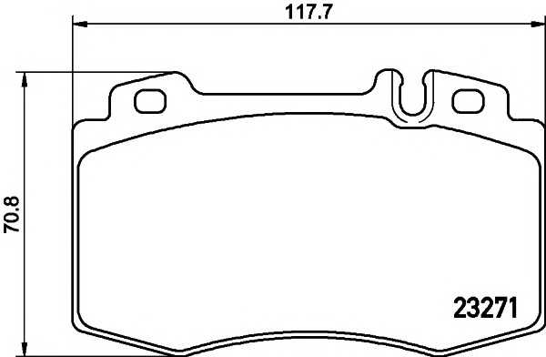 Гальмівні колодки MERCEDES M(W163)/S(W220) \F \92-12 textar 2327102