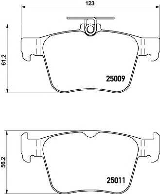 Гальмівні колодки AUDI/VW A3/Golf \R \12>> textar 2500901