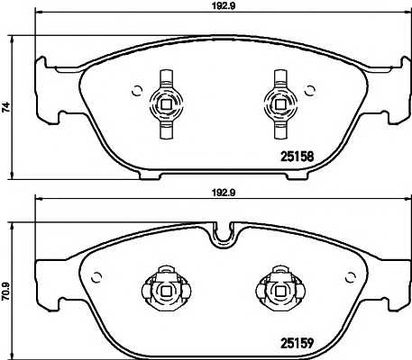 Гальмівні колодки AUDI/VW A6/A7/A8/Phideon \F \09>> textar 2515802