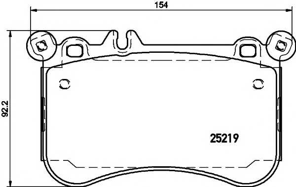 Гальмівні колодки MERCEDES CLS(C218)/E(W212)/S(W221) \F \11>> textar 2521901