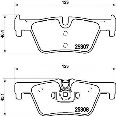 Гальмівні колодки BMW 1(F20)/3(F30)/4(F32) \R \10>> textar 2530701