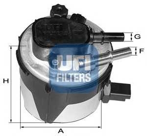 Фільтр паливний FORD FOCUS II, C-MAX 1.6 TDCI 03- (OE) (вир-во UFI) ufi 5517000