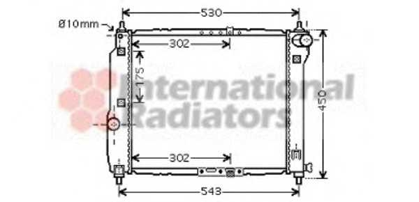 Радіатор охолодження AVEO 12/12 MT +-AC 1.5 (Van Wezel) vanwezel 81002066