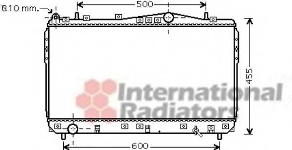 Радіатор охолодження двигуна NUBIRA/LACETTI MT 03-1,6-1,8 (Van Wezel) vanwezel 81002073