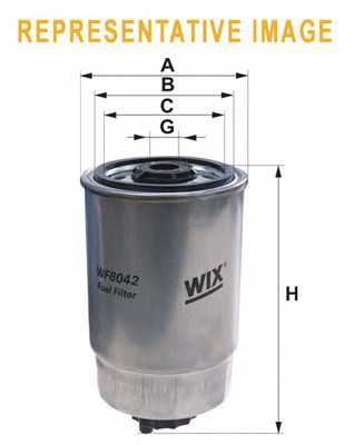 Фільтр палив. WF8395/PP979/2 (вир-во WIX-FILTERS) wix wf8395