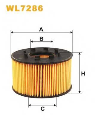 Фільтр масляний двигуна FORD TRANSIT WL7286/OE665/1 (вир-во WIX-FILTERS) wix wl7286