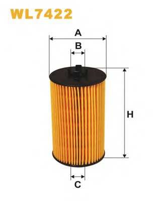 Фільтр масляний двигуна OPEL WL7422/OE648/6 (вир-во WIX-FILTERS) wix wl7422