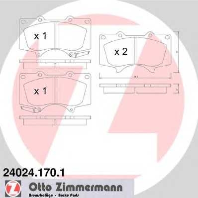переднi Toyota Land Cruiser Prado, Lexus GX470, Mitsubishi Pajero Wagon ottozimmermann 240241701
