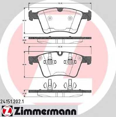 переднi Mercedes ML W164 5.0i, GL-class 19' ottozimmermann 241512021