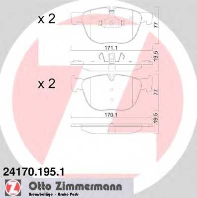 переднi BMW X5 (E70) 3.0-3.5i, 3.0-4.0d, 4.8i(USA), X5 (F15) 3.5i, 2.5-4.0d ottozimmermann 241701951