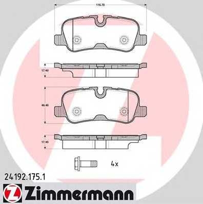 заднi Range Rover III, Sport, Land Rover Discovery ottozimmermann 241921751