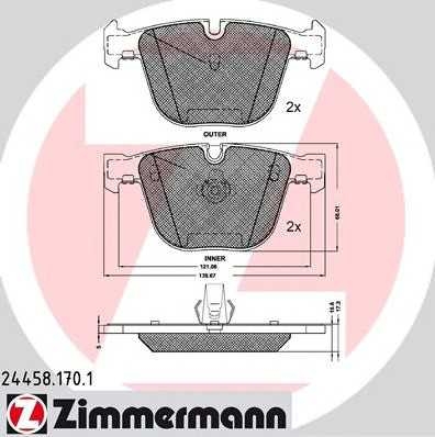 заднi BMW X5 (E70) X5M, X6 (E71) 5.0i, X6M ottozimmermann 244581701