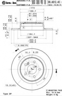 BREMBO 08.A612.41