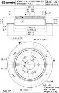 BREMBO 08.A871.11