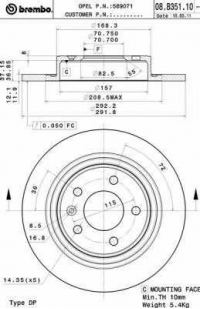 BREMBO 08.B351.11