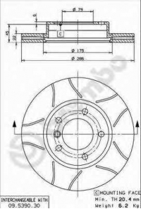 BREMBO 09.5390.77