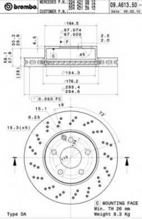 BREMBO 09.A613.51