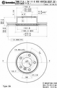 BREMBO 09B33721