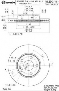 BREMBO 09.B343.41
