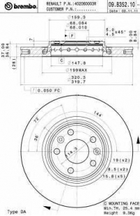 BREMBO 09.B352.11