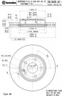 BREMBO 09.B436.41