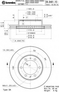 BREMBO 09.B461.11