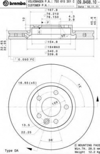 BREMBO 09.B498.10